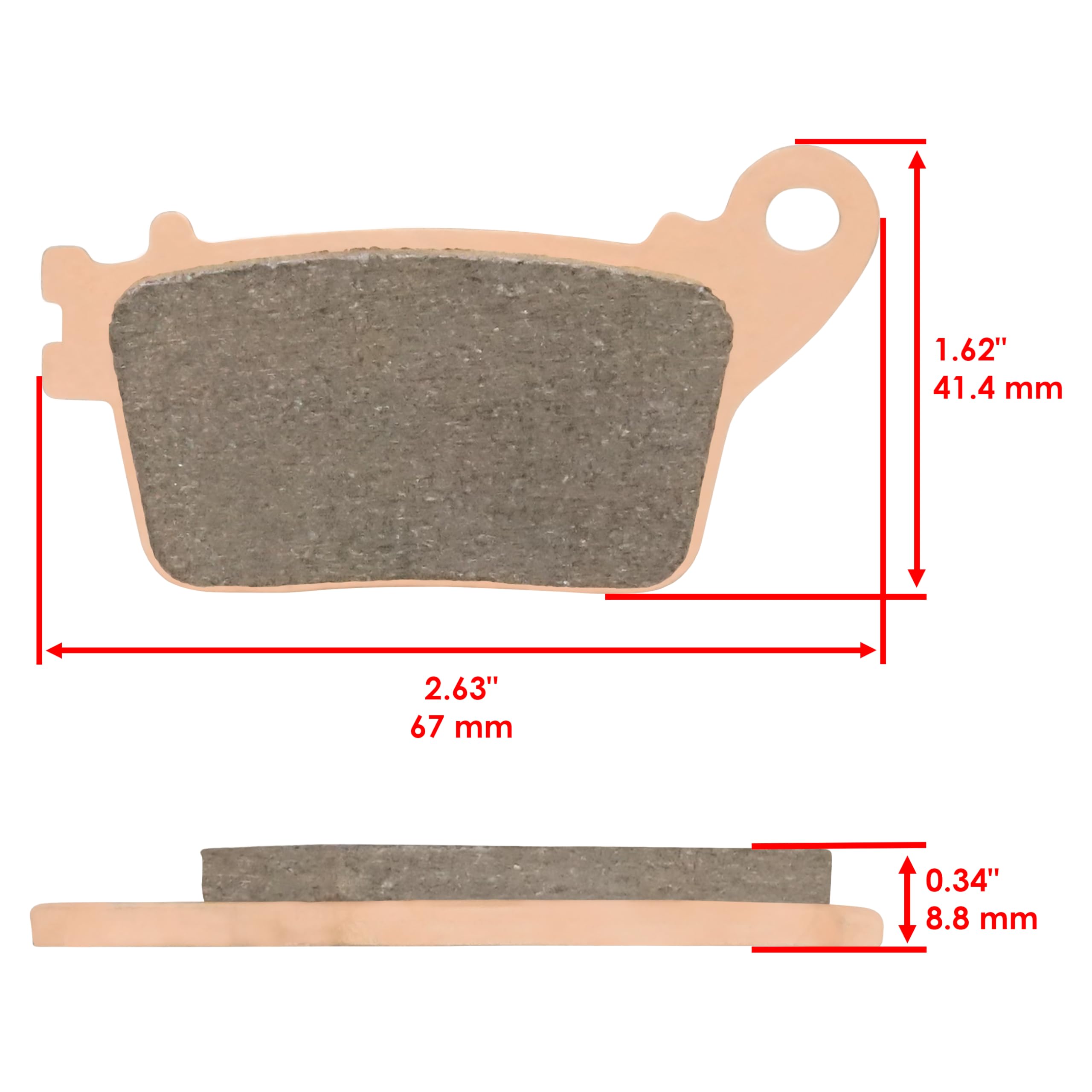 r*i様 markaware A19C-03C002C Amazon.com: Caltric Front & Rear Brake Pads Compatible with